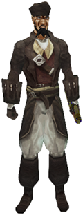 Aelfborn wearing Bardic Leather